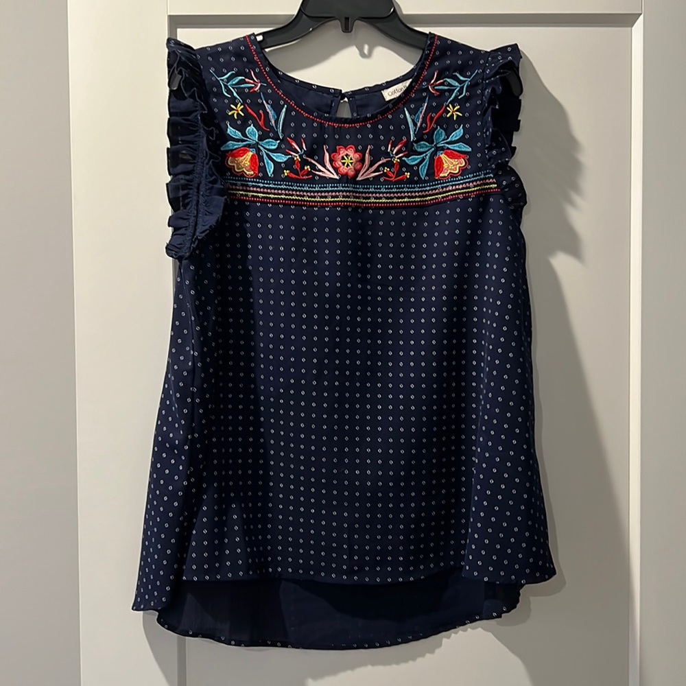 Embroidered summer top